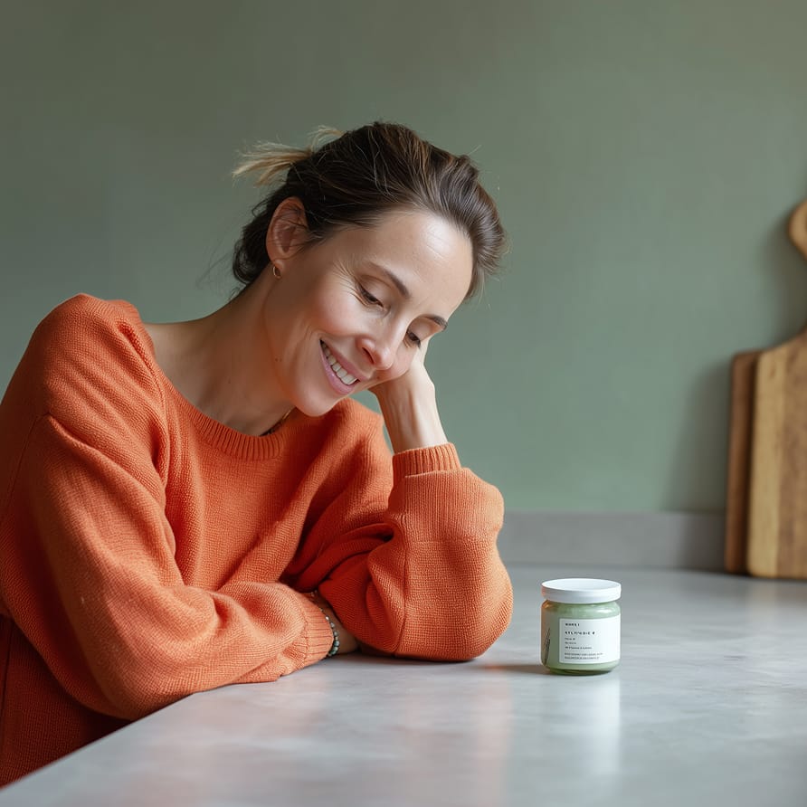 Женщина, принимающая гормоны в климакс